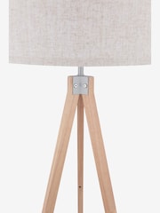 Dar Lighting Natural Wood Armitage Floor Lamp - Image 4 of 4