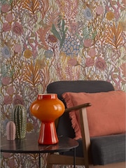 Dar Lighting Orange Art Glass Chrissy Table Lamp - Image 2 of 7