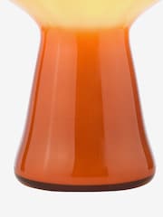 Dar Lighting Orange Art Glass Chrissy Table Lamp - Image 7 of 7