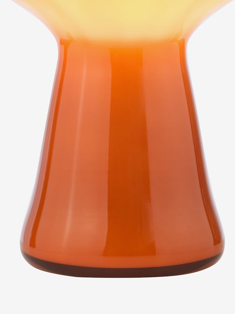 Dar Lighting Orange Art Glass Chrissy Table Lamp - Image 7 of 7