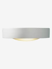 Dar Lighting White Ceramic Catalan Wall Light - Image 1 of 3