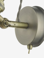 Dar Lighting Antique Chrome Antique Brass Governor Single Spotlight - Image 2 of 6