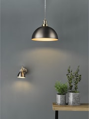 Dar Lighting Antique Chrome Antique Brass Governor Single Spotlight - Image 4 of 6