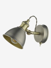 Dar Lighting Antique Chrome Antique Brass Governor Single Spotlight - Image 5 of 6
