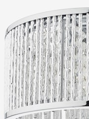 Dar Lighting Polished Chrome Clear Nantes 3 Light Flush Ceiling Light - Image 4 of 4