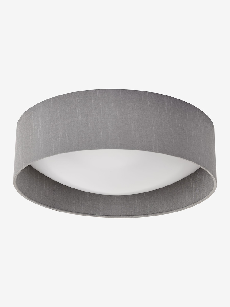 Dar Lighting Grey  White Frosted Acrylic Nysa 2 Light Flush Ceiling Light - Image 2 of 3