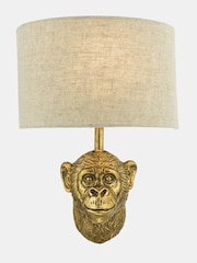 Dar Lighting Matt Gold Raul Wall Light - Image 4 of 6