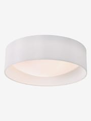 Dar Lighting White White Frosted Acrylic Nysa 2 Light Flush Ceiling Light - Image 2 of 4