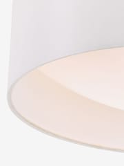 Dar Lighting White White Frosted Acrylic Nysa 2 Light Flush Ceiling Light - Image 4 of 4