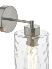 Dar Lighting Satin Chrome Glass Olsen Wall Light - Image 2 of 3