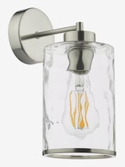 Dar Lighting Satin Chrome Glass Olsen Wall Light - Image 3 of 3