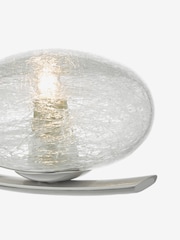 Dar Lighting Satin Chrome Textured Glass Leighton Wall Light - Image 3 of 4