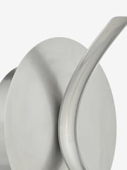 Dar Lighting Satin Chrome Textured Glass Leighton Wall Light - Image 4 of 4