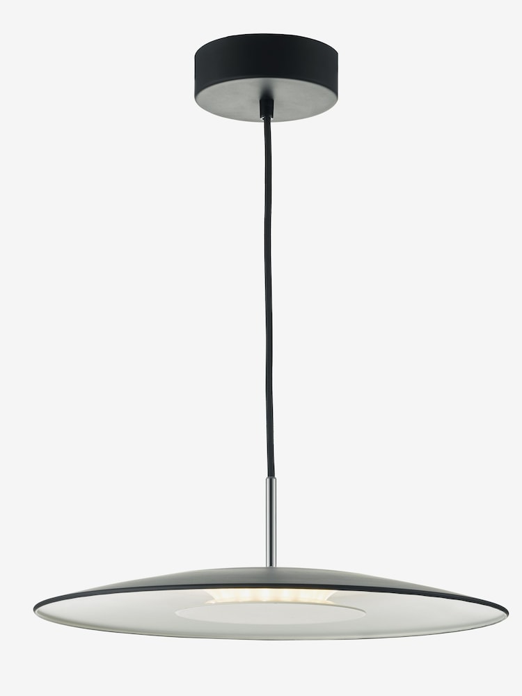 Dar Lighting Matt Black Stainless Steel Enoch Pendant Ceiling Light - Image 1 of 4 Dar Lighting Matt Black Stainless Steel Enoch Pendant Ceiling Light - Image 1 of 4