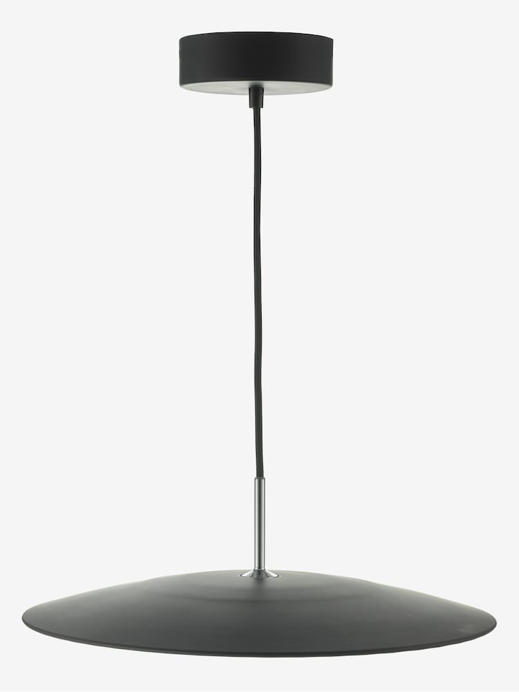 Dar Lighting Matt Black Stainless Steel Enoch Pendant Ceiling Light - Image 2 of 4 Dar Lighting Matt Black Stainless Steel Enoch Pendant Ceiling Light - Image 2 of 4