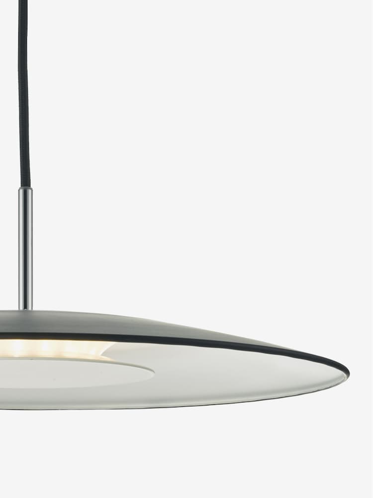 Dar Lighting Matt Black Stainless Steel Enoch Pendant Ceiling Light - Image 4 of 4 Dar Lighting Matt Black Stainless Steel Enoch Pendant Ceiling Light - Image 4 of 4