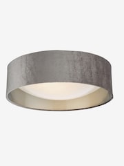 Dar Lighting Grey White Frosted Acrylic Nysa 2 Light Flush Ceiling Light - Image 2 of 4