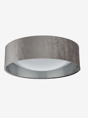 Dar Lighting Grey White Frosted Acrylic Nysa 2 Light Flush Ceiling Light - Image 3 of 4