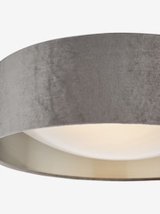 Dar Lighting Grey White Frosted Acrylic Nysa 2 Light Flush Ceiling Light - Image 4 of 4