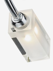 Dar Lighting Polished Chrome Glass Morgan 3 Light Semi Flush Ceiling Light - Image 3 of 3