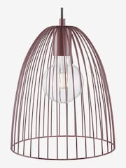 Dar Lighting Satin Purple Maya Pendant Ceiling Light - Image 3 of 3