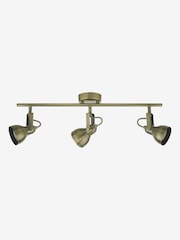 Dar Lighting Antique Brass Fothergill 3 Light Bar Spotlight - Image 2 of 2