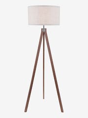Dar Lighting Dark Wood Armitage Floor Lamp - Image 1 of 4
