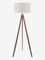 Dar Lighting Dark Wood Armitage Floor Lamp - Image 2 of 4