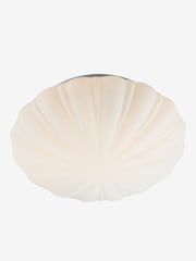 Dar Lighting Opal Glass Cafe Flush Ceiling Light - Image 3 of 5