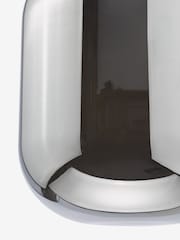 Dar Lighting Satin Black Smoked Glass Jurek Pendant Ceiling Light - Image 5 of 5