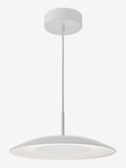 Dar Lighting Matt White Stainless Steel Enoch Pendant Ceiling Light - Image 3 of 5