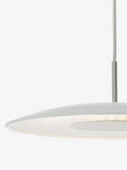 Dar Lighting Matt White Stainless Steel Enoch Pendant Ceiling Light - Image 4 of 5