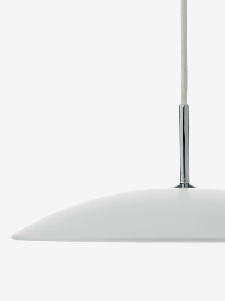 Dar Lighting Matt White Stainless Steel Enoch Pendant Ceiling Light - Image 5 of 5