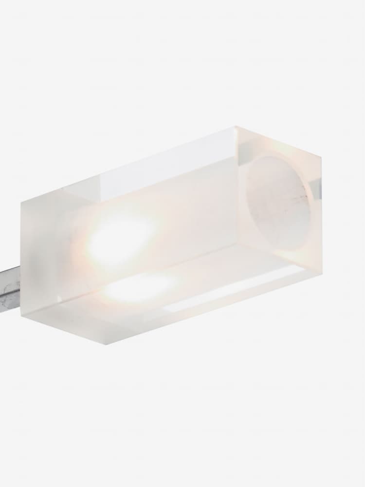 Dar Lighting Satin Chrome Glass Morgan 3 Light Semi Flush Ceiling Light - Image 2 of 3