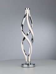 Dar Lighting Polished Chrome Opal Jive Table Lamp - Image 1 of 6
