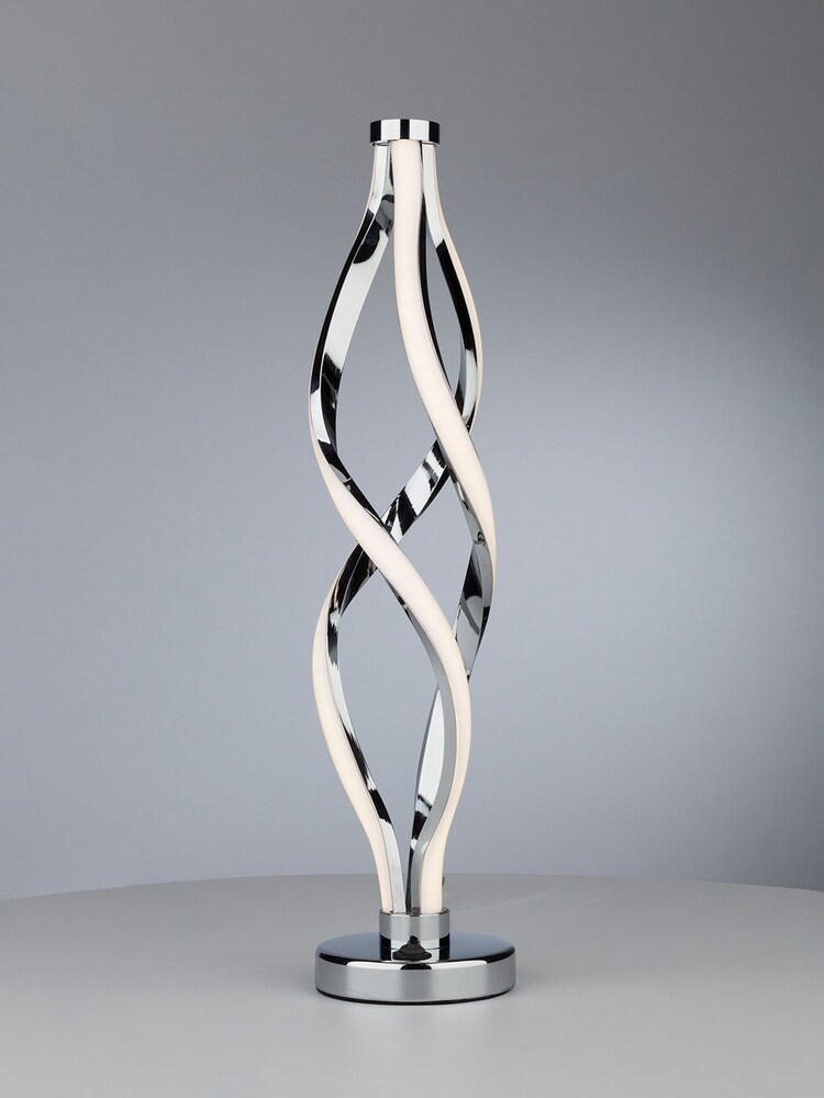 Dar Lighting Polished Chrome Opal Jive Table Lamp - Image 1 of 6