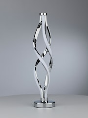 Dar Lighting Polished Chrome Opal Jive Table Lamp - Image 2 of 6