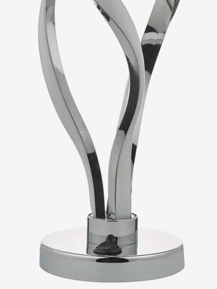 Dar Lighting Polished Chrome Opal Jive Table Lamp - Image 6 of 6