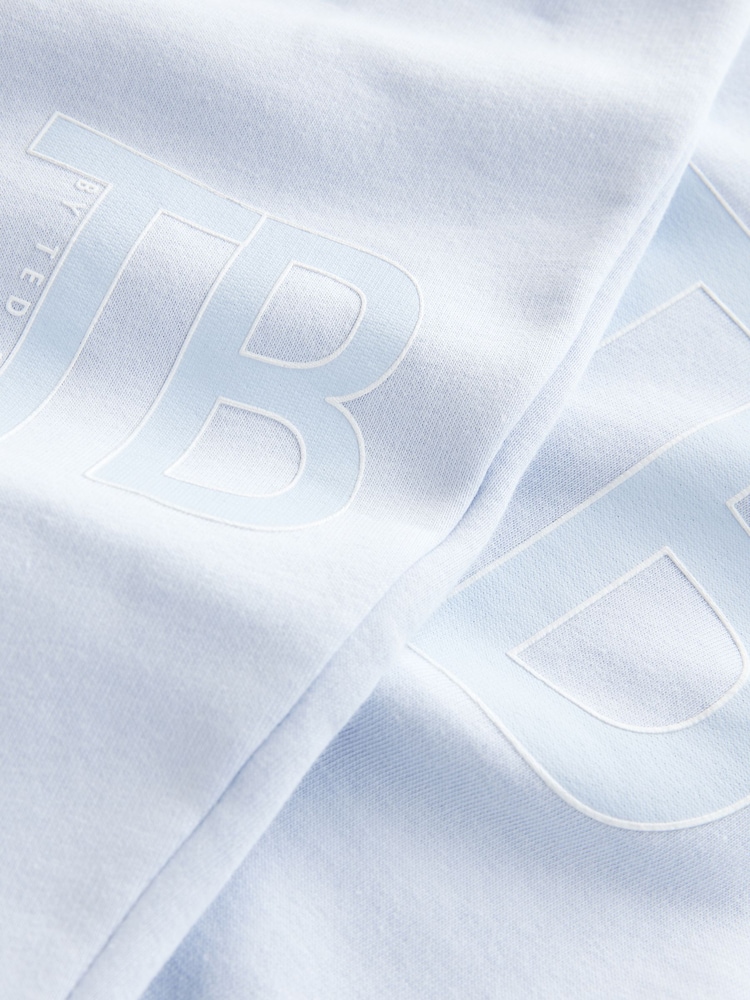 Baker by Ted Baker Ensemble 2 pièces bleu imprimé sweat à capuche et jogging - Image 11 of 13