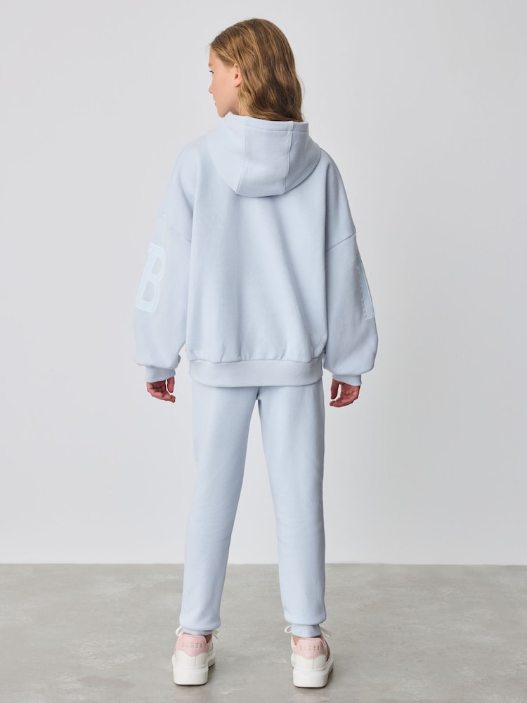 Baker by Ted Baker Ensemble 2 pièces bleu imprimé sweat à capuche et jogging - Image 4 of 13