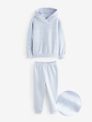Baker by Ted Baker Ensemble 2 pièces bleu imprimé sweat à capuche et jogging - Image 9 de 13
