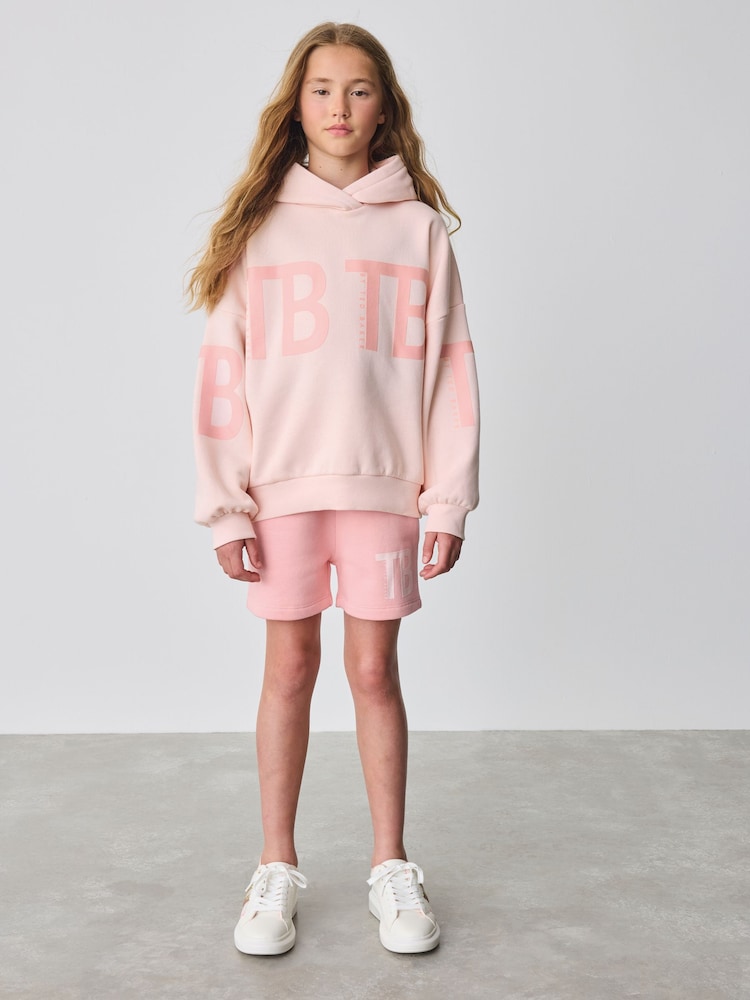 Baker by Ted Baker - 2 -delige set van roze Hoodie met ton-sur-ton print - Image 1 of 4
