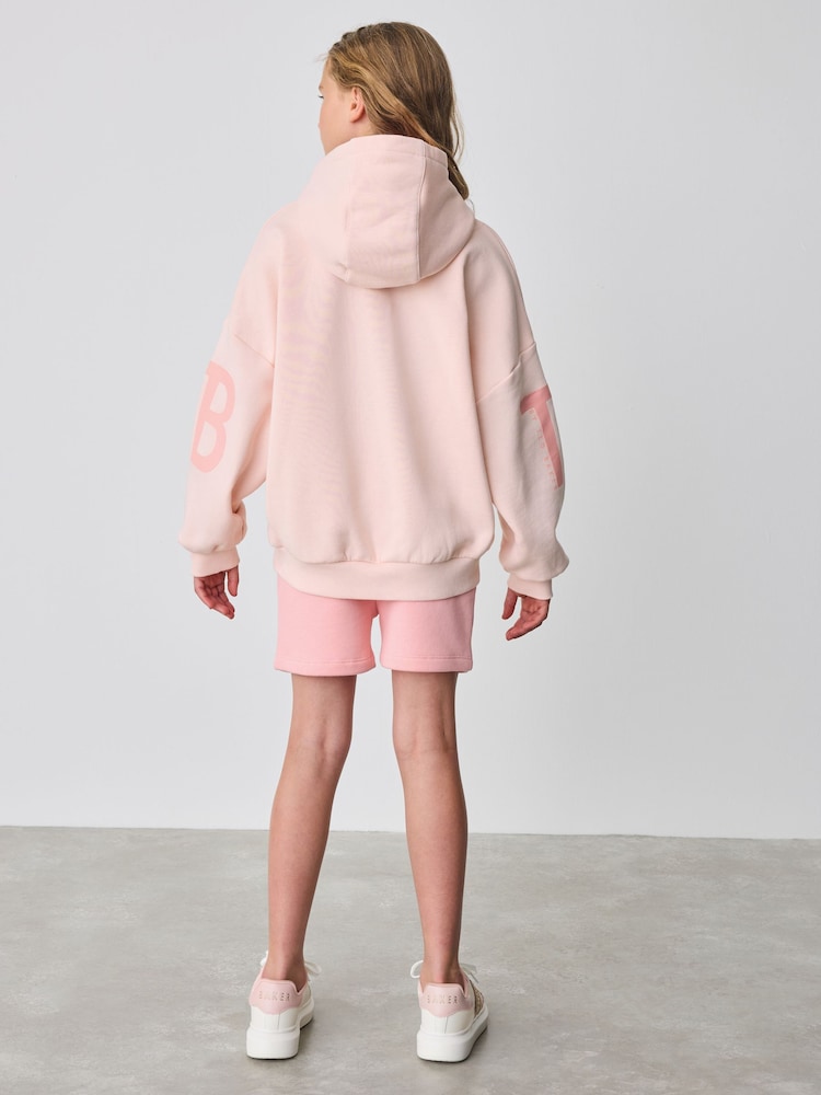 Baker by Ted Baker - 2 -delige set van roze Hoodie met ton-sur-ton print - Image 2 of 4