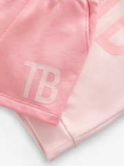 Baker by Ted Baker Pink Tonal Printed Hoodie and Shorts Set 2 Piece - Image 7 of 8