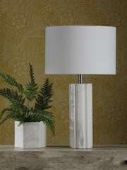 Dar Lighting Marble Effect Erebus Table Lamp - Image 2 of 5