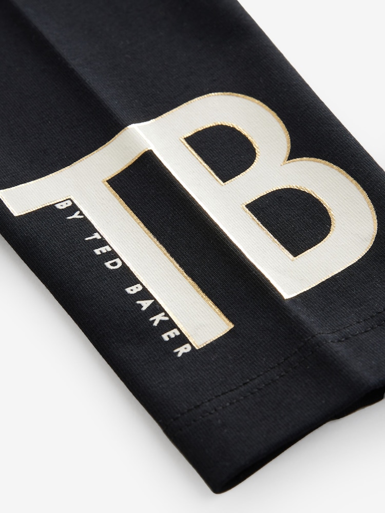 Baker by Ted Baker 2 pièces Ensemble Sweat-shirt à capuche et Leggings avec logo en Pierre - Image 10 of 11