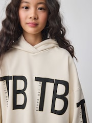 Baker by Ted Baker Neutral Tonal Branded Hoodie and Leggings Set 2 Piece - Image 4 of 11