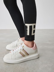 Baker by Ted Baker Neutral Tonal Branded Hoodie and Leggings Set 2 Piece - Image 5 of 11