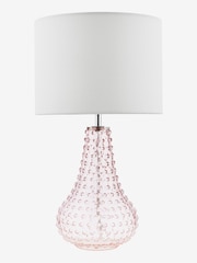 Dar Lighting Pink Glass Kristina Table Lamp - Image 4 of 6