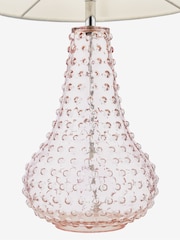 Dar Lighting Pink Glass Kristina Table Lamp - Image 5 of 6